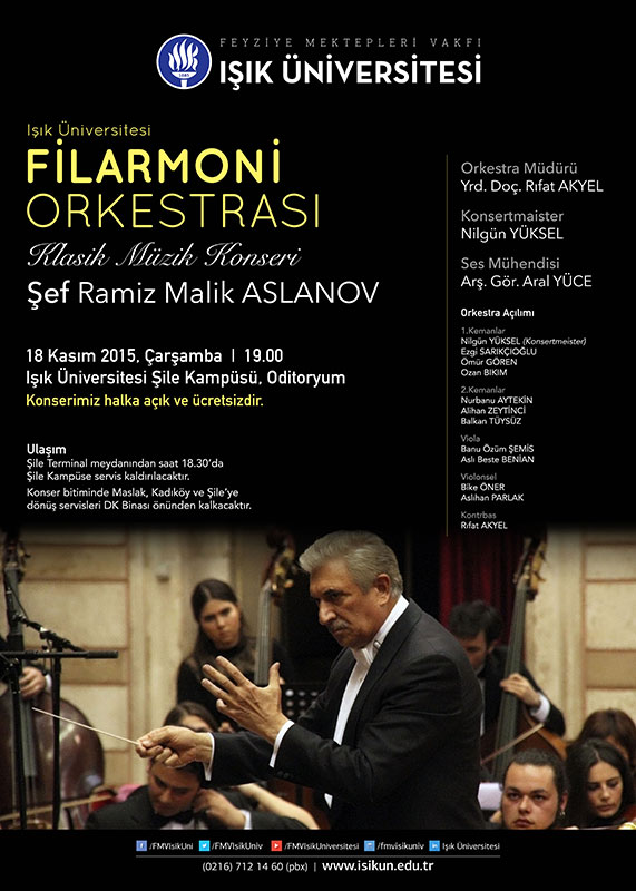 Işık Üniversitesi Filarmoni Orkestrası Klasik Müzik Konseri