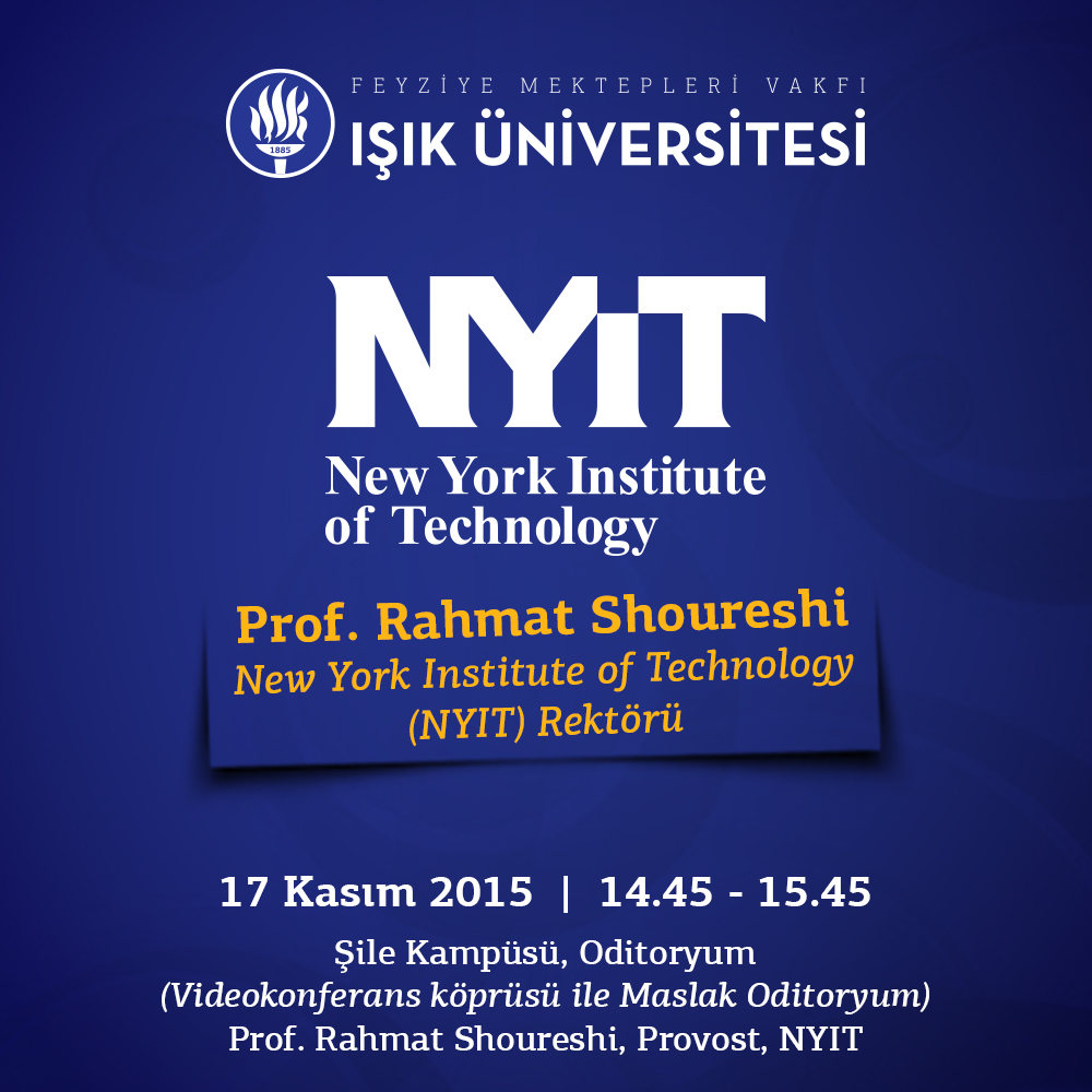 New York Institute of Technology Rektörü Prof. Rahmat Shoureshi