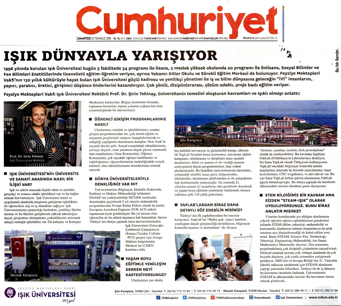 Cumhuriyet - 23.07.2016