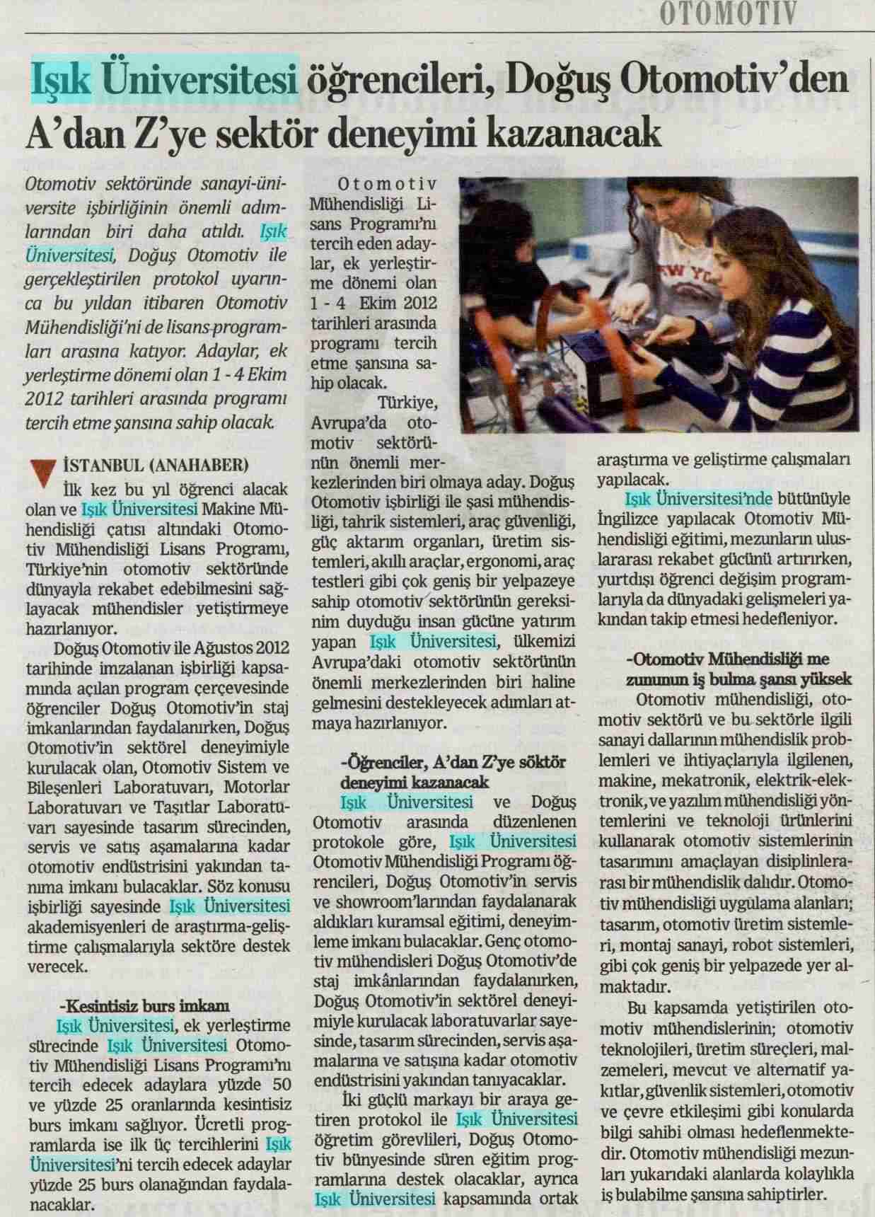 Küresel Ana Haber Gazetesi - 01.10.2012
