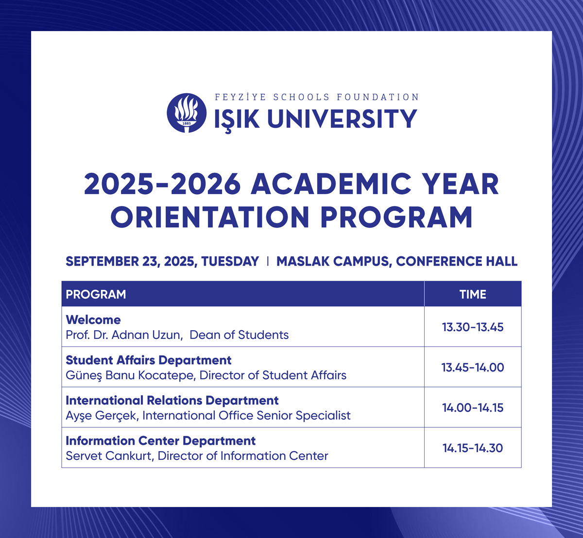 Maslak Oryantasyon Programı