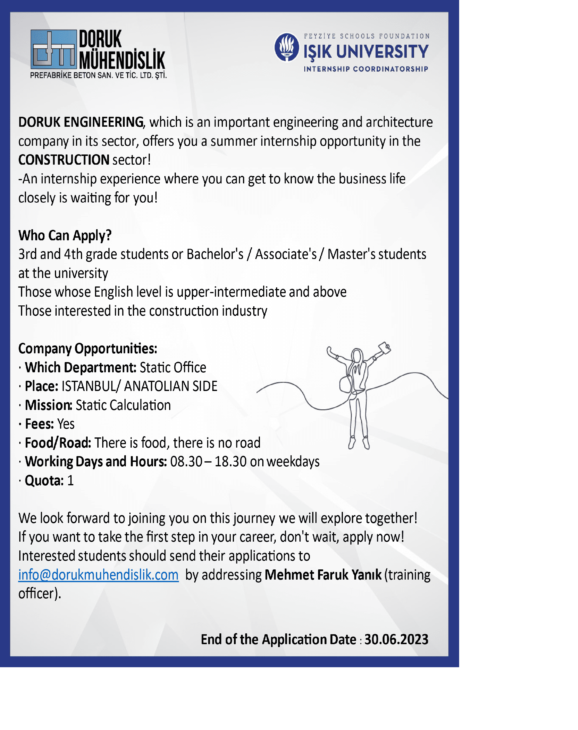 Doruk Mühendislik Staj