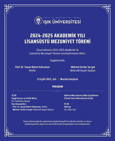 Lisansüstü Mezuniyet Töreni