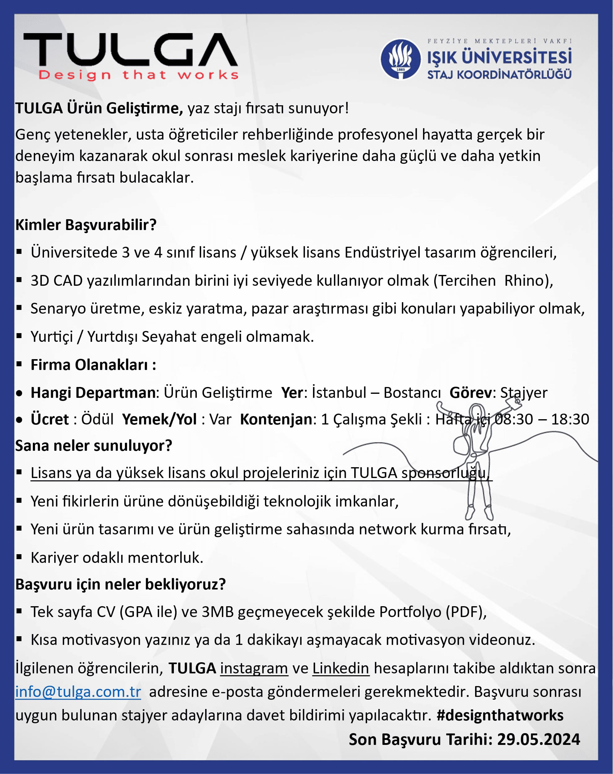 Tulga Staj Fırsatı