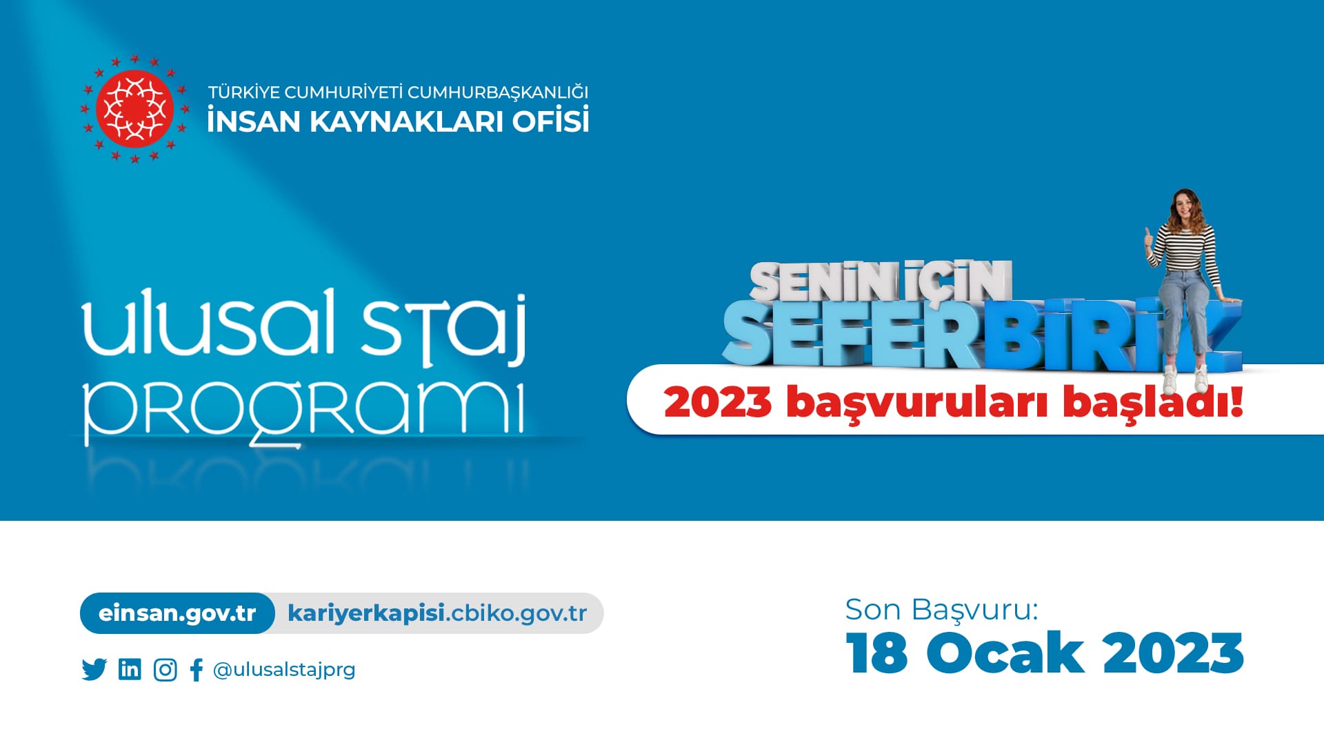 Ulusal Staj Programı 2023 Başvuruları 