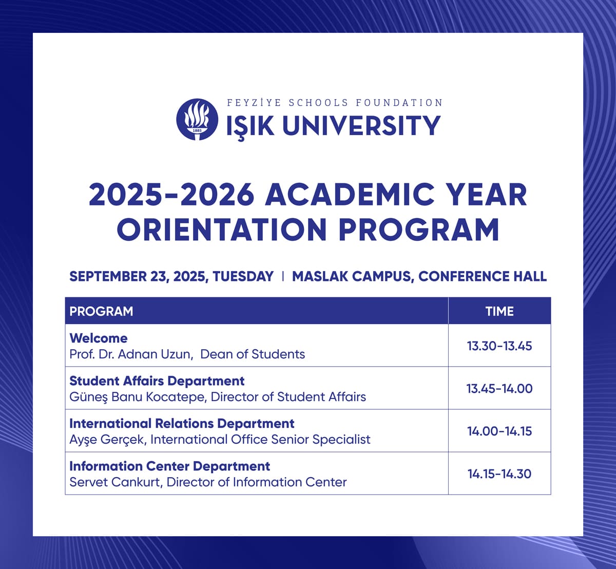2025-2026 Academic Year Opening Ceremony