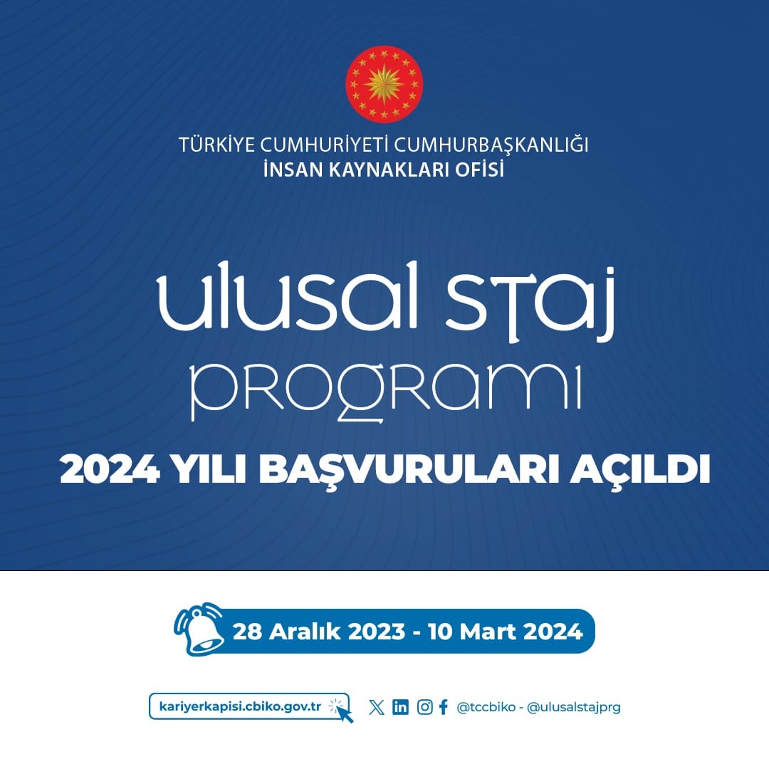 Uluslararası Staj Başvurusu Başladı