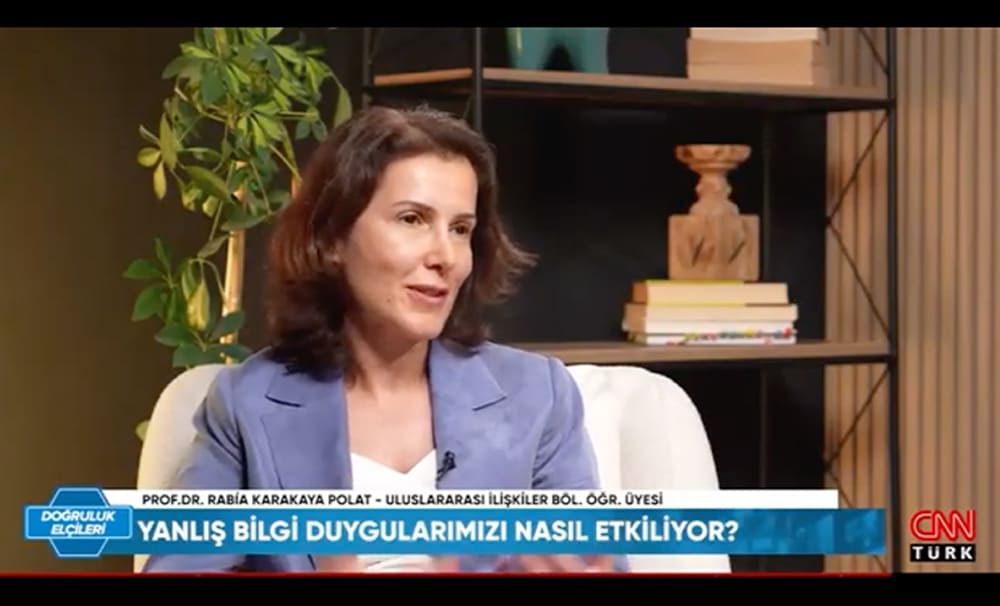 Işık Üniversitesi Öğretim Üyesi Prof. Dr. Rabia Karakaya Polat'ın CNN Türk Doğruluk Elçileri programındaki yayını.
