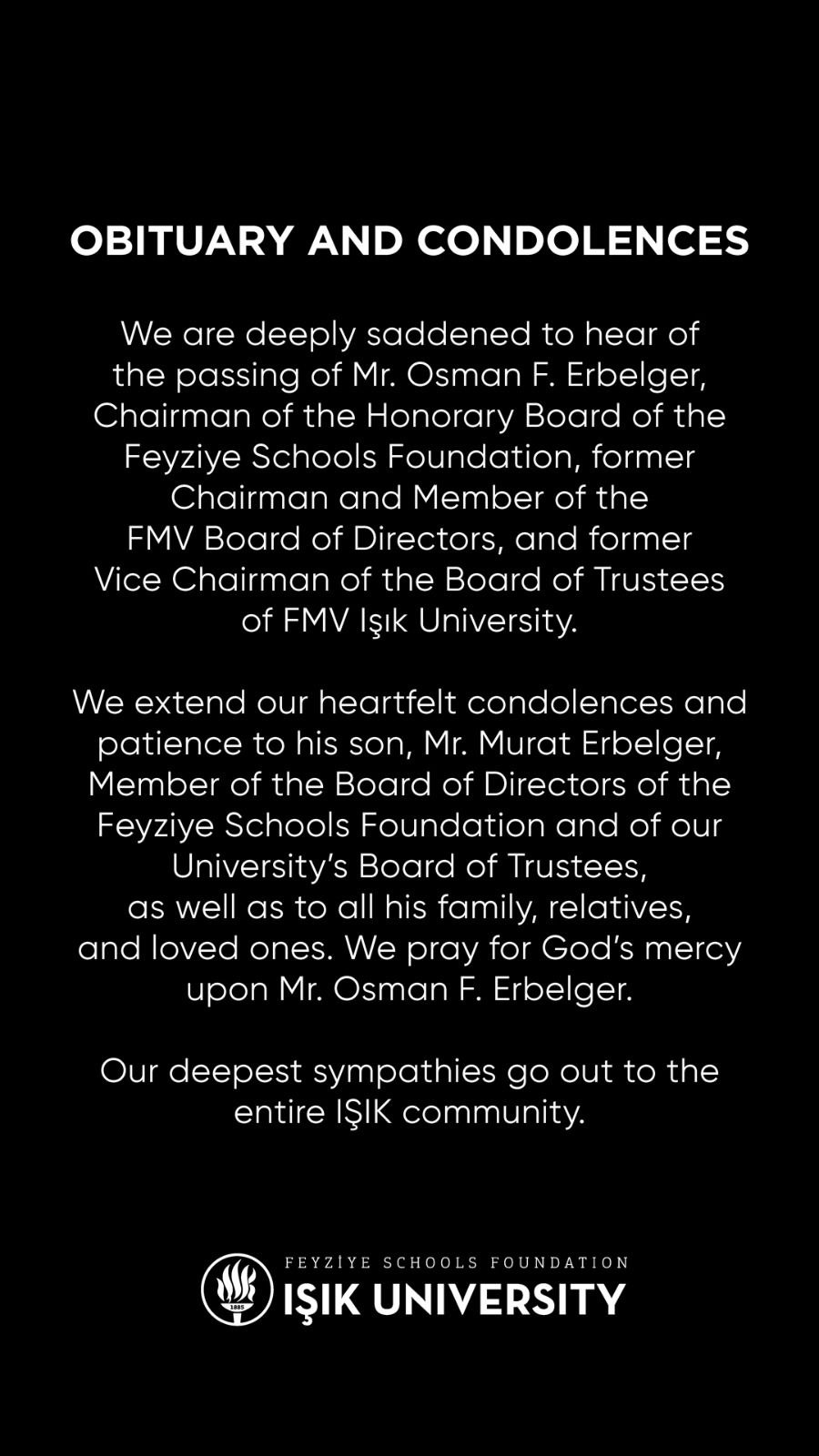 Obituary and Condolences