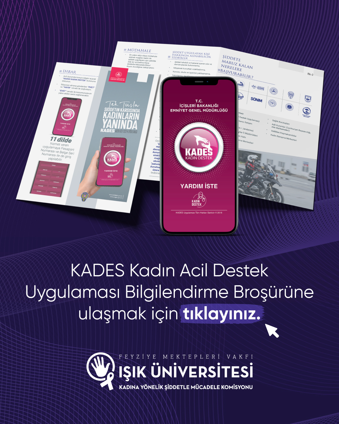 Kadına şiddete hayır/ kadına el kalkamaz