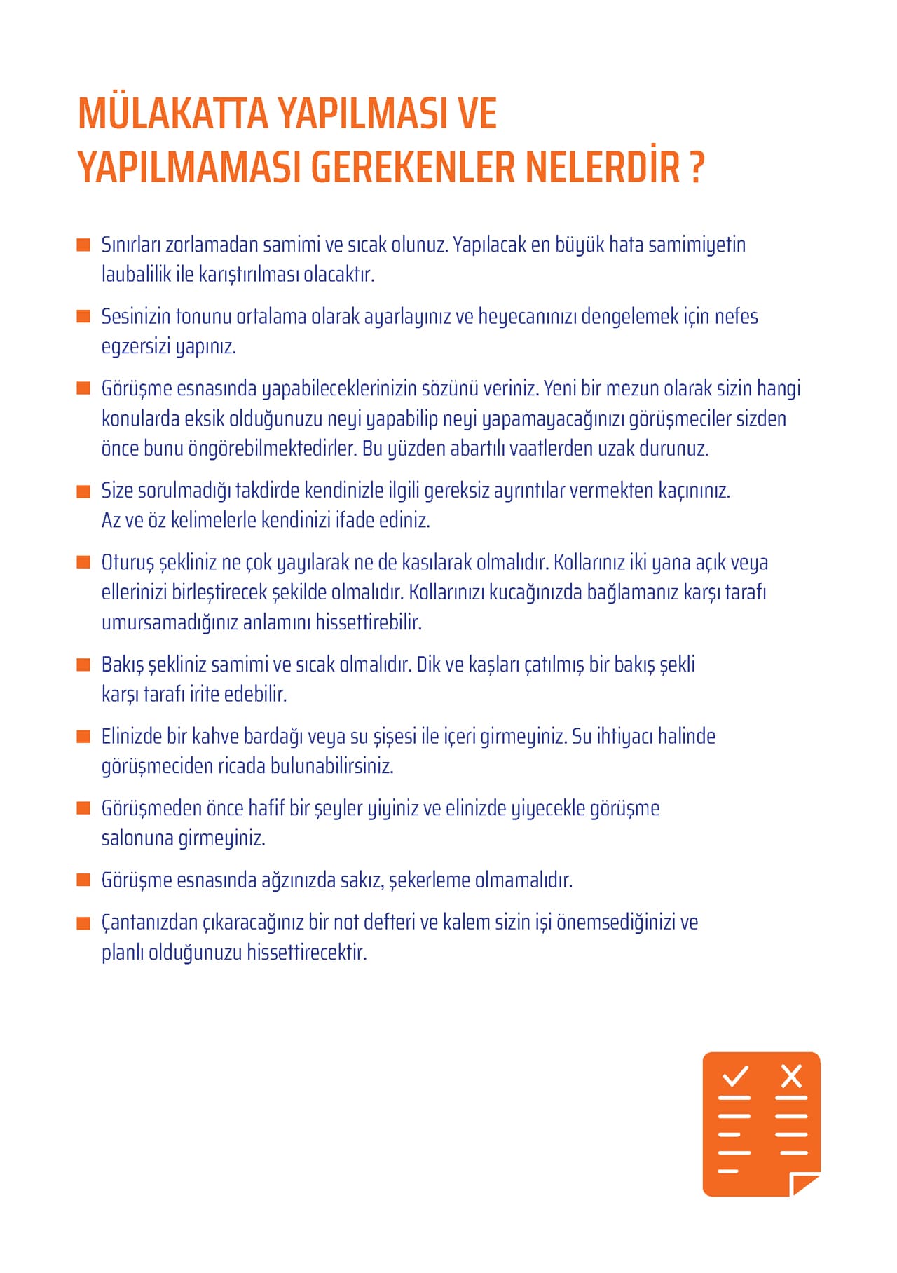 Mülakat Kuralları