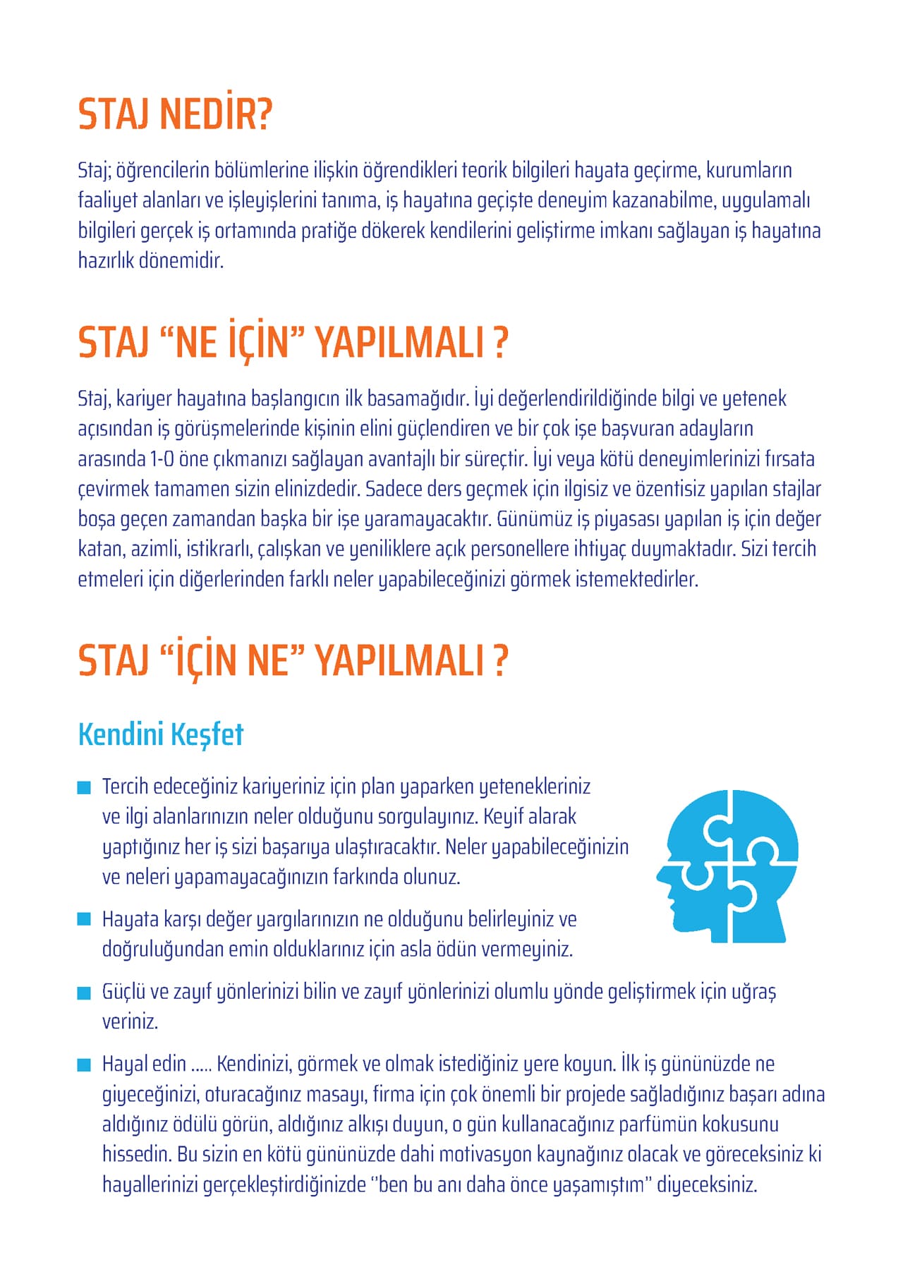 Staj Nedir?
