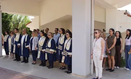 Işık Üniversitesi Şile Kampüsü'nde düzenlenen 15 Temmuz Demokrasi ve Millî Birlik Günü anma programı ve çelenk sunum töreni