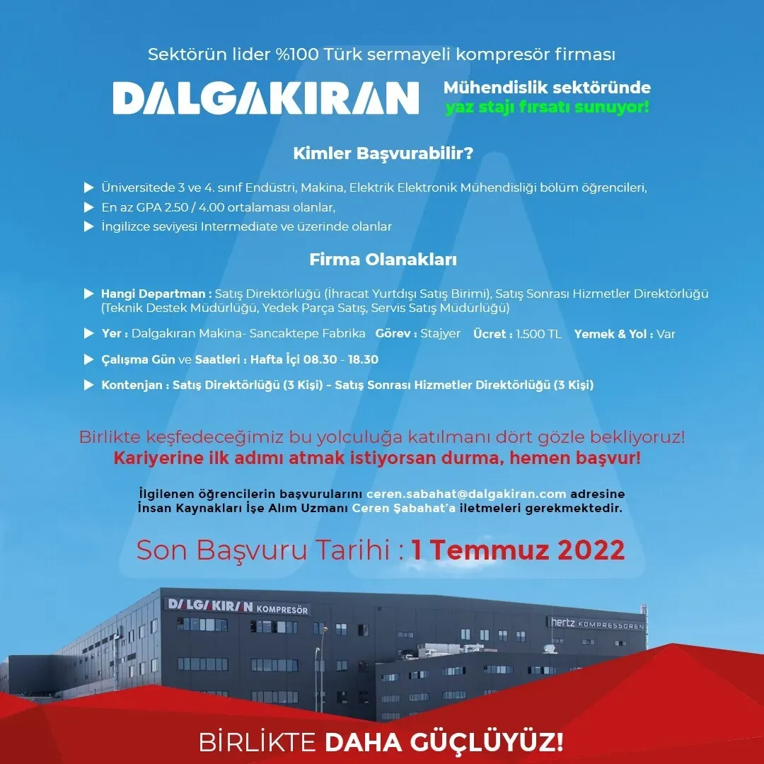 Dalgakıran Ofis Stajı Dalgakıran Ofis Stajı