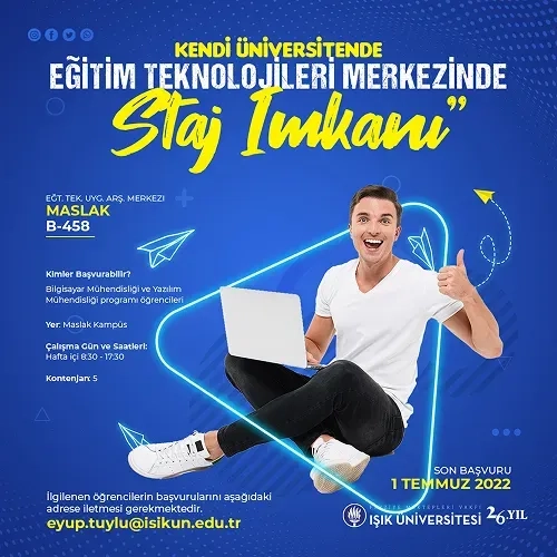 Eğitim Teknolojileri Merkezi Staj İmkanı