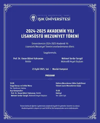 Lisansüstü Mezuniyet Töreni Lisansüstü Mezuniyet Töreni