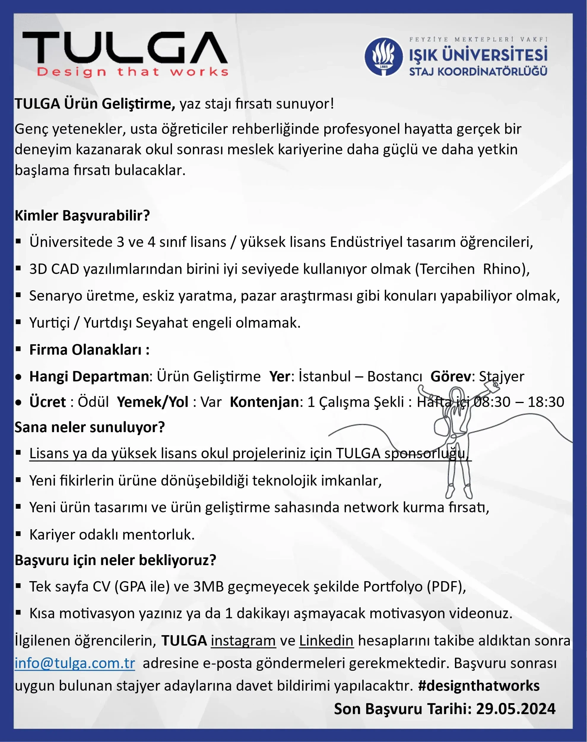 Tulga Staj Fırsatı