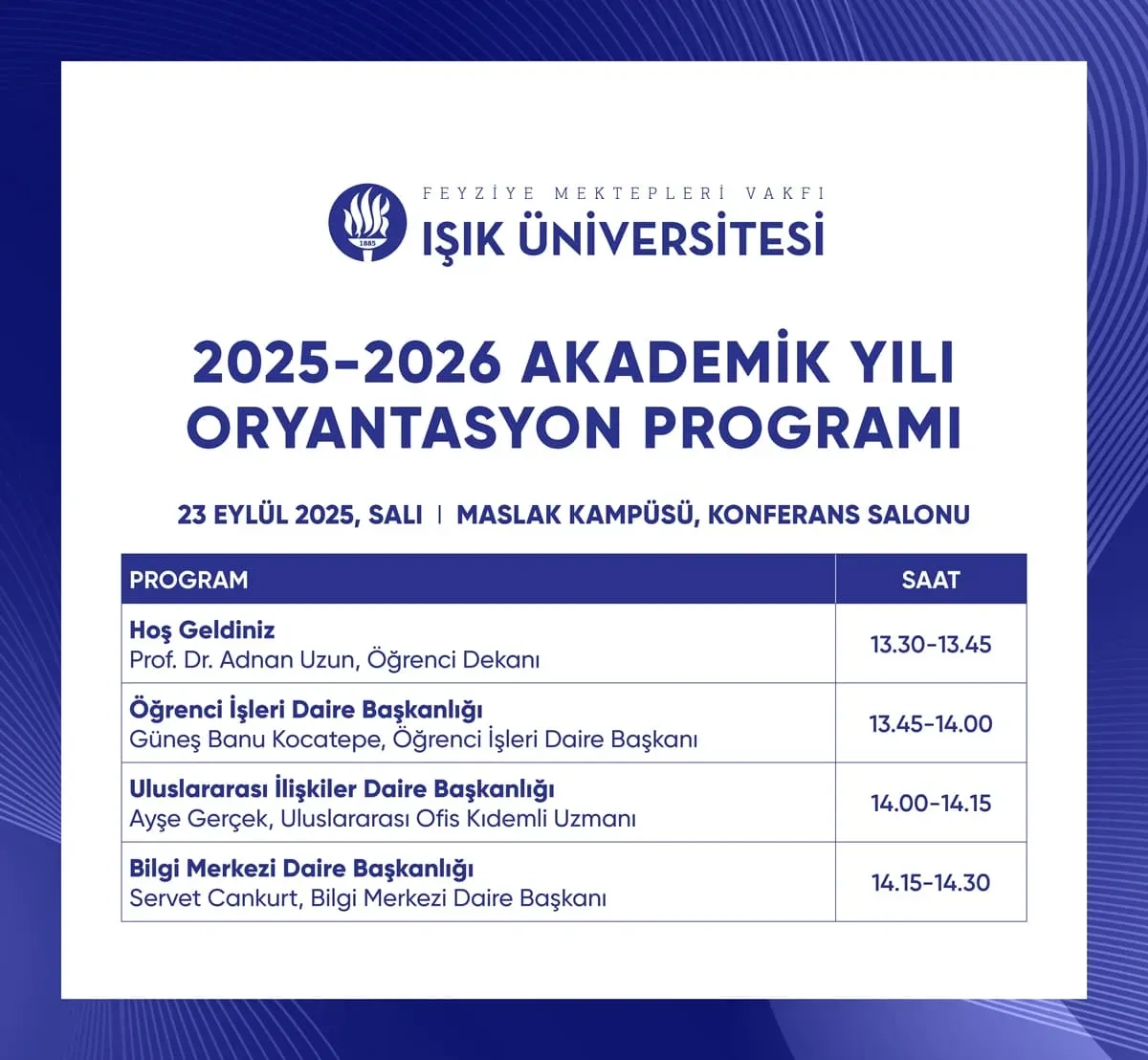2025-2026 Akademik Yılı Açılış Töreni
