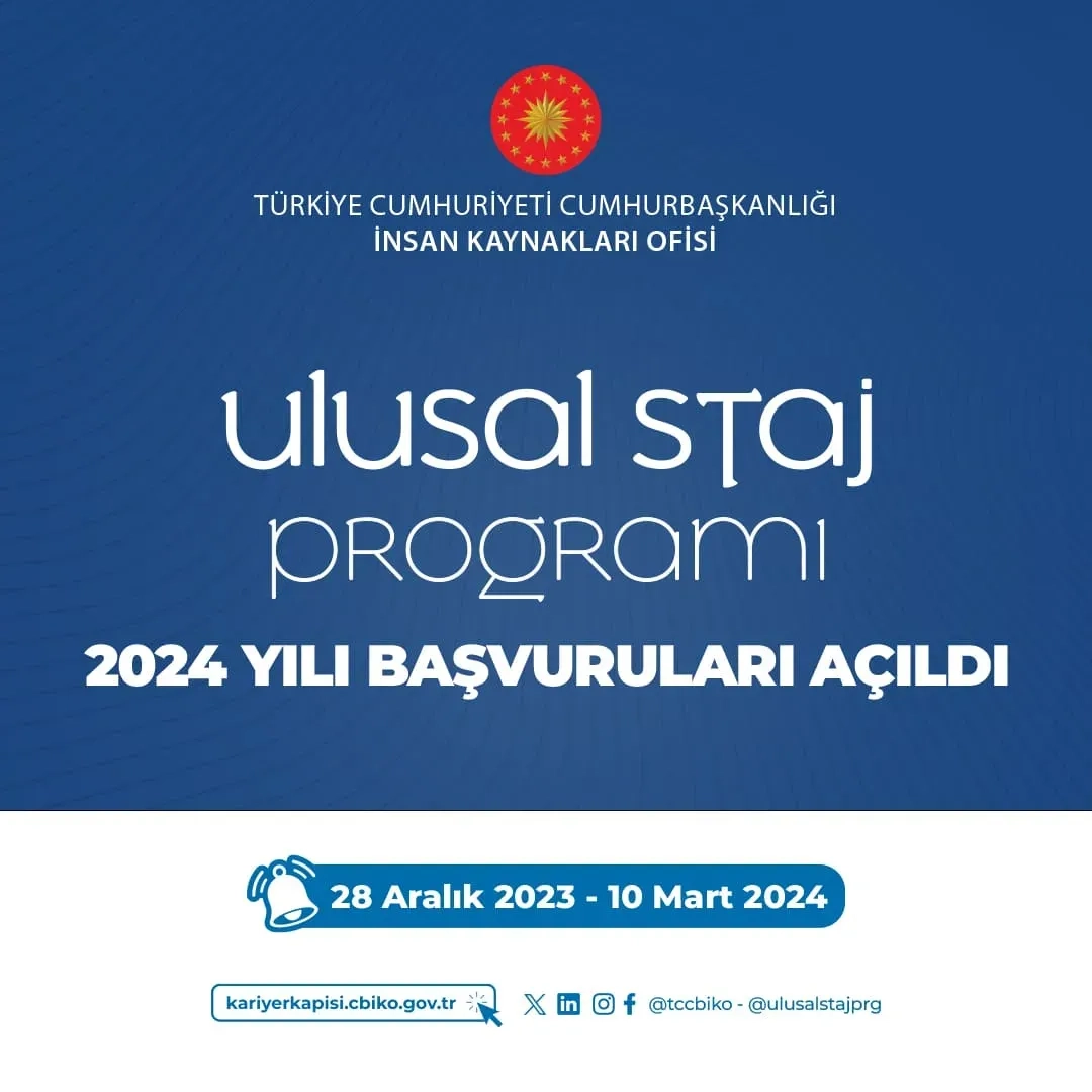 Uluslararası Staj Başvurusu Başladı